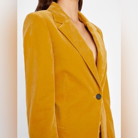 FRAME Denim Single Button Velvet Blazer NWT - Picture 3 of 15